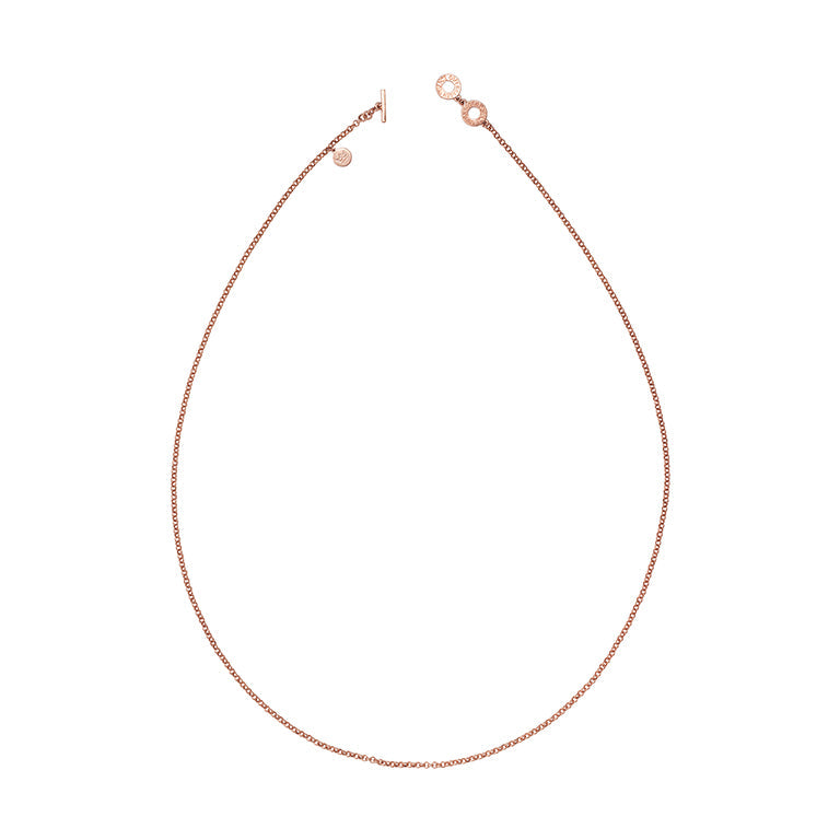 Essentials Classic Halskette matt rosévergoldet 90 CM