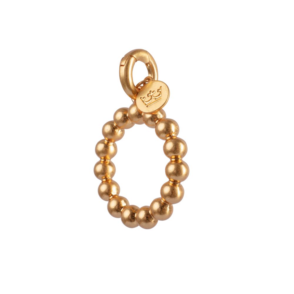 Essentials Circle Charm matt gold