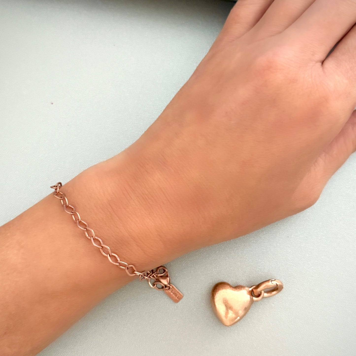 Diamond Cut Armband - Matt Roségold vergoldet