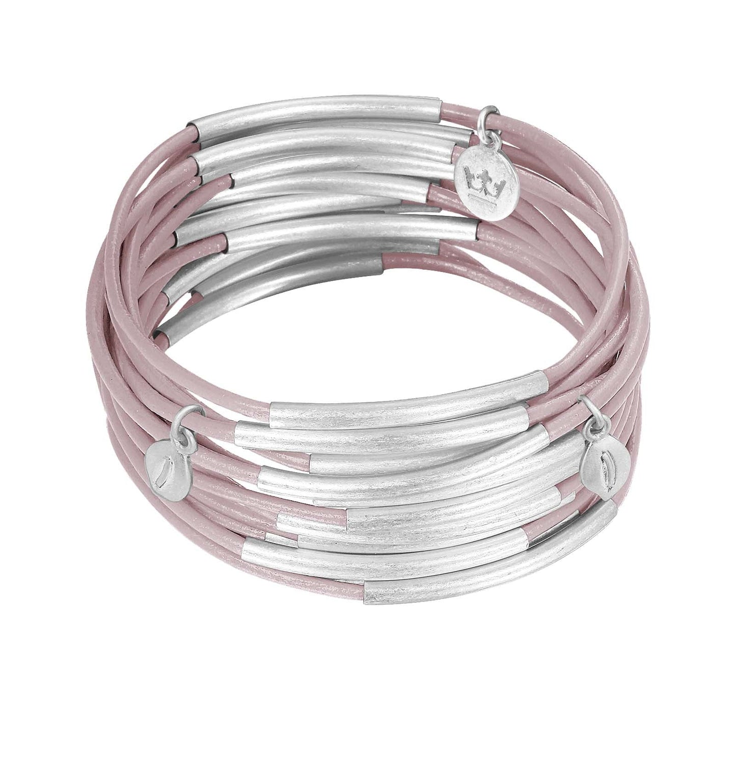 Urban Gypsy Armbänder Soft Rose Leder matt versilbert