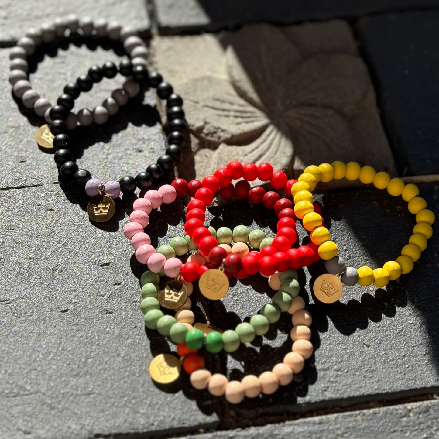 Woodmood Bracelet - Yellow grey matt gold