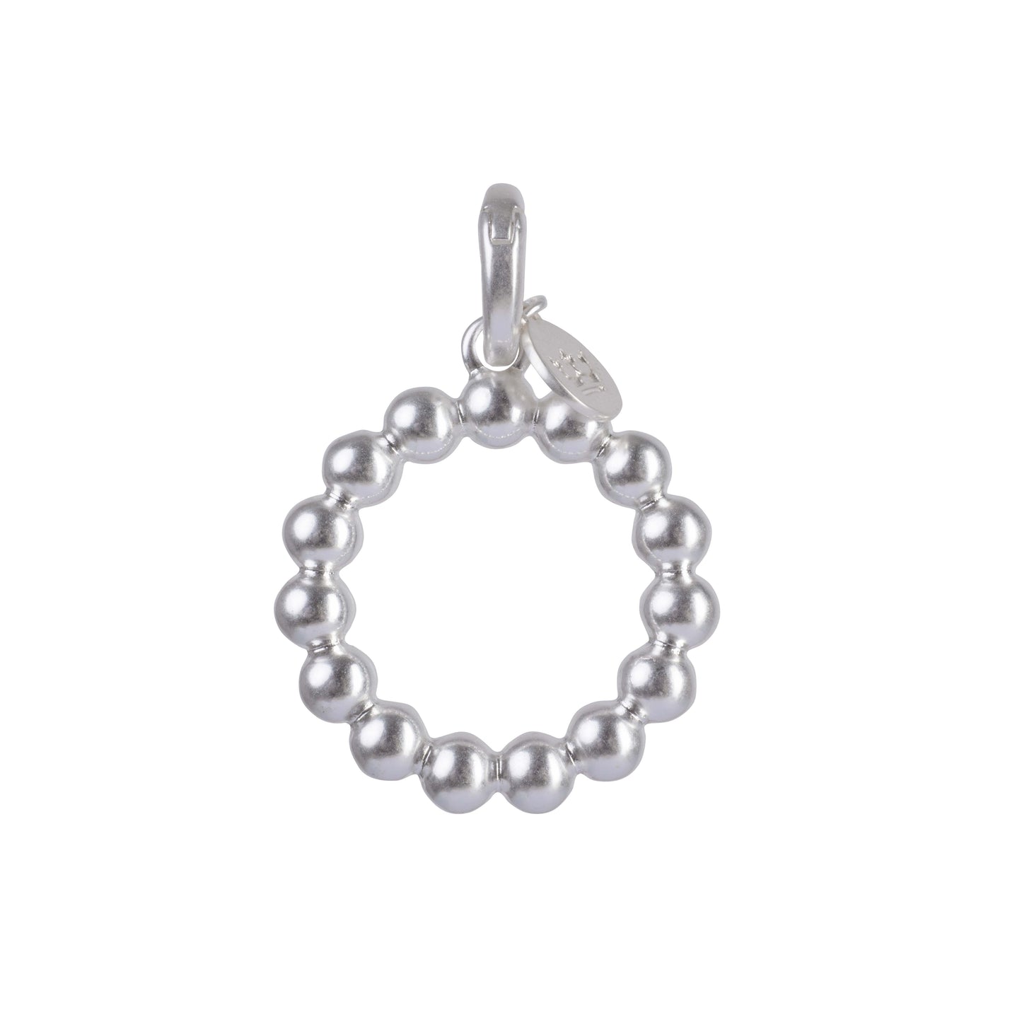 Essentials Circle Charm matt silber