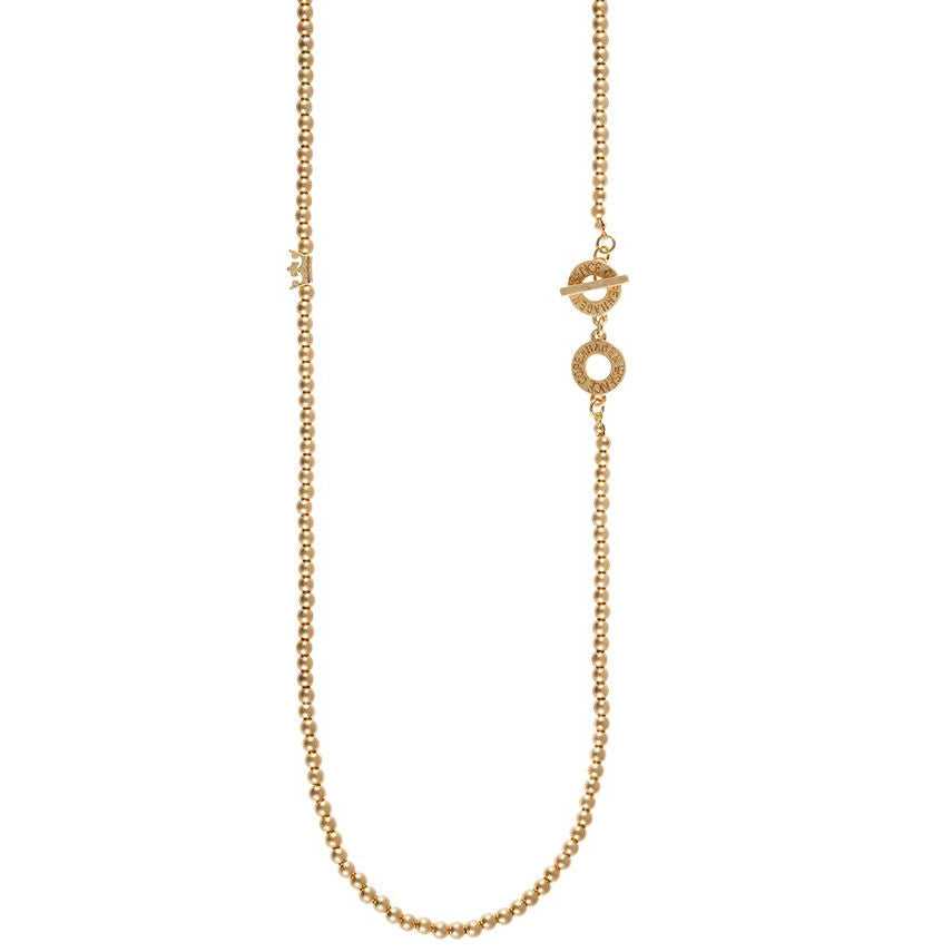 Essentials neue Boho - Halskette matt vergoldet - 90 CM
