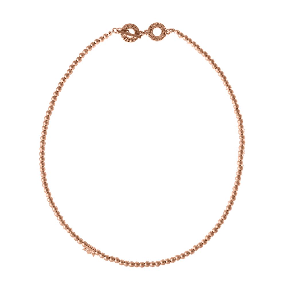 Essentials neue Boho-Halskette matt vergoldet – 46 CM