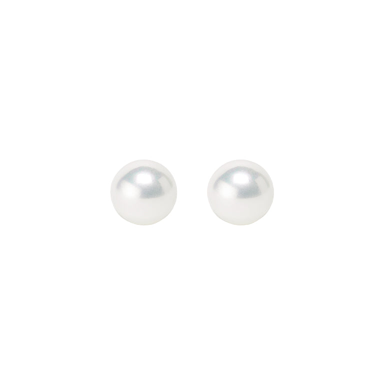 Essentials Joy ear studs -  Freshwater pearls matt gold plated