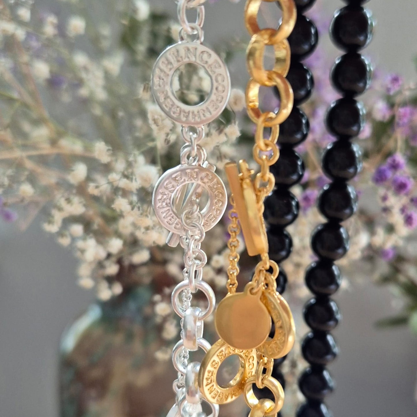 Berry Halskette - schwarzer Achat