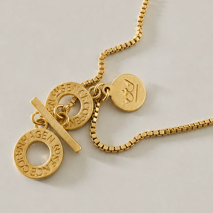 Essentials Venezia Necklace - Matt gold plated - 90 CM