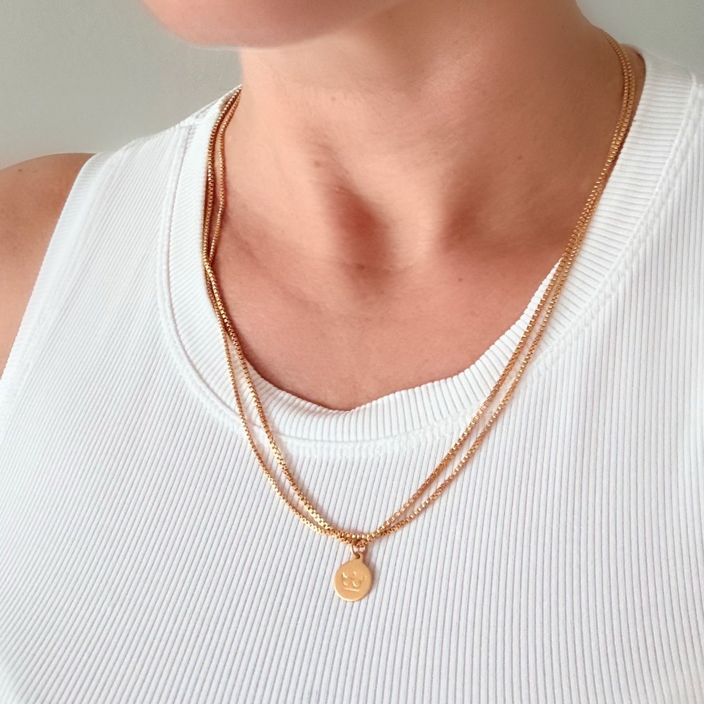 Essentials Seaside Bracelet & Necklace - Matt gold plated
