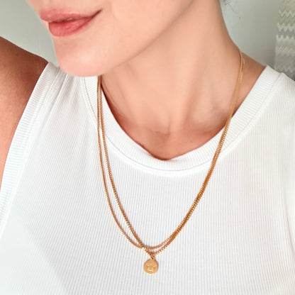 Essentials Seaside Bracelet & Necklace - Matt gold plated