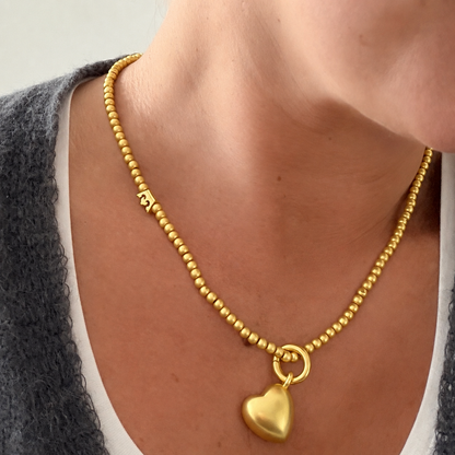 Essentials new Boho Necklace - Matt gold plated - 46 CM