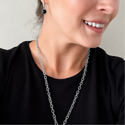 Essentials Be Free Necklace - Matt silver plated - 60 CM