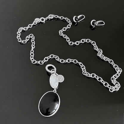 Essentials Be Free Necklace - Matt silver plated - 60 CM