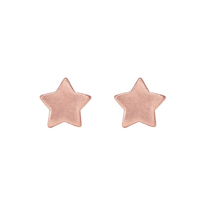 Essentials Star - Ohrstecker matt rosévergoldet
