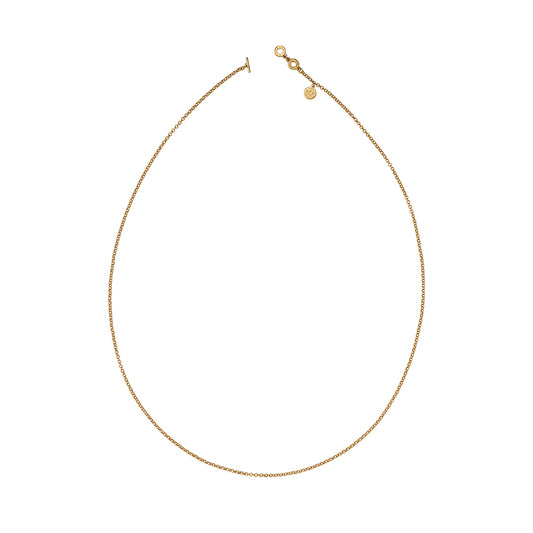 Essentials Pure Halskette matt vergoldet – 90 CM
