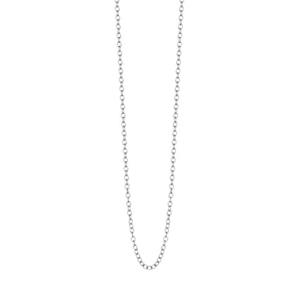Essentials Elegance - Halskette matt versilbert - 90 CM
