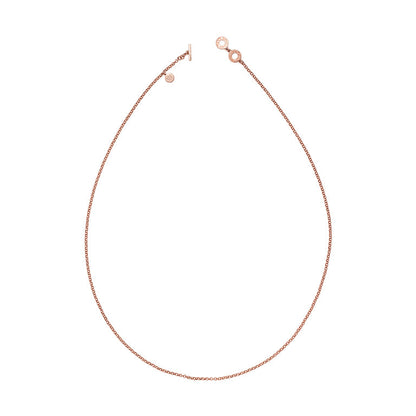 Essentials Classic - Halskette matt rosévergoldet 90 CM