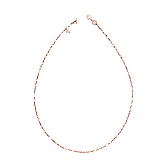 Essentials Classic Halskette matt rosévergoldet 90 CM