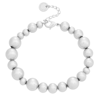 Dotti bracelet matt silver plated
