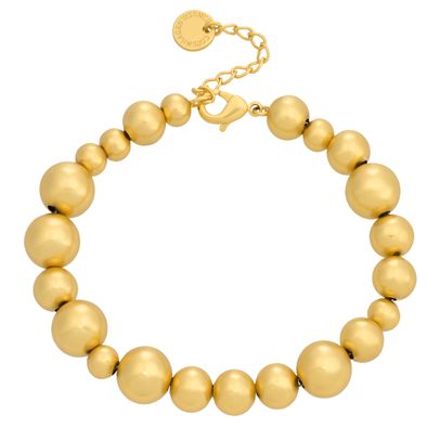 Dotti bracelet matt gold plated
