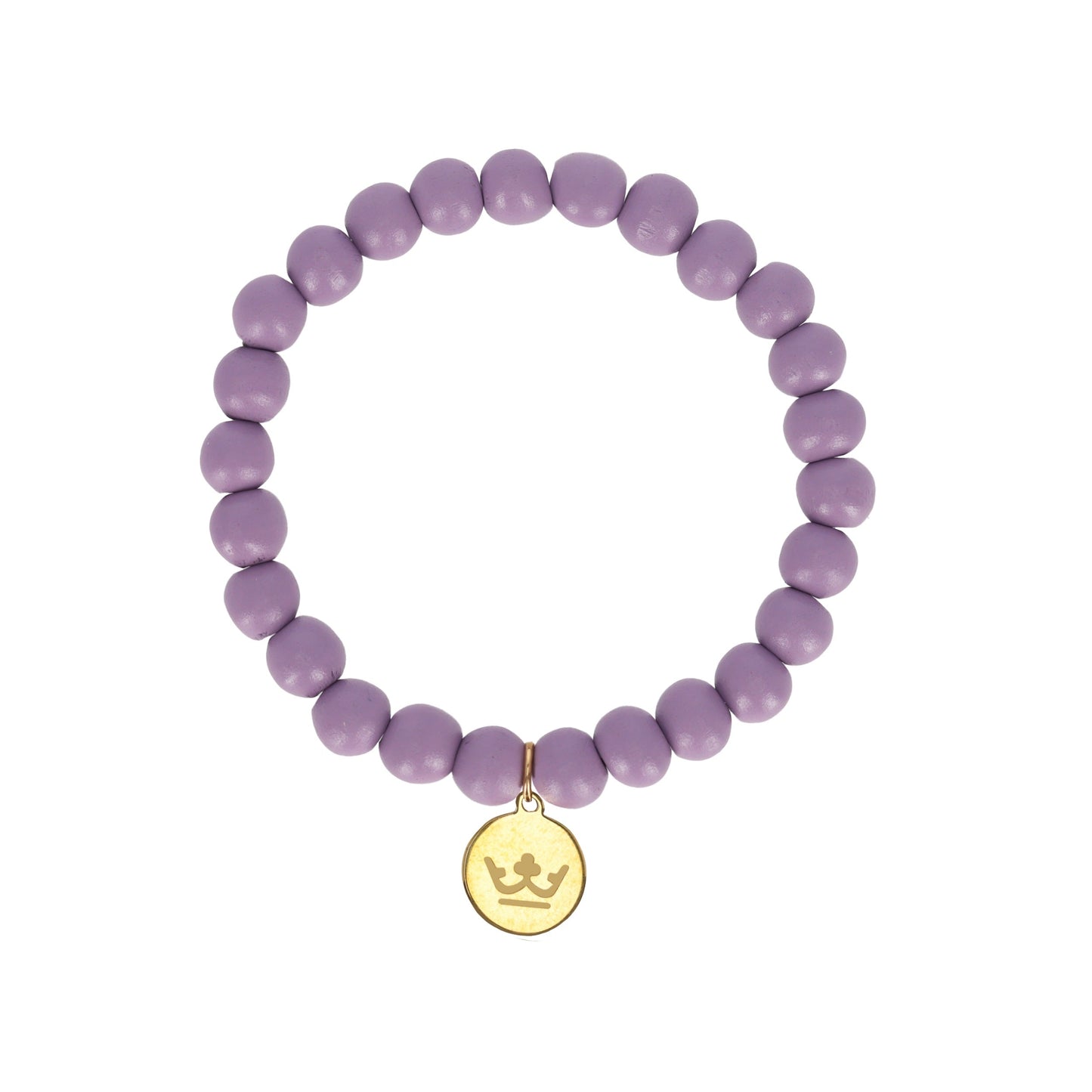 Woodmood bracelet pastel lilac matt gold