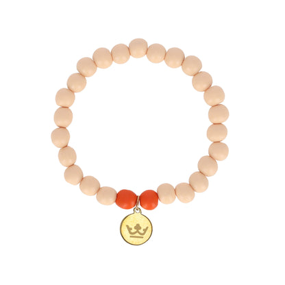 Woodmood Armband - Nude Orange Matt Gold