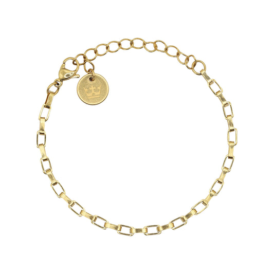 Square bracelet shiny gold