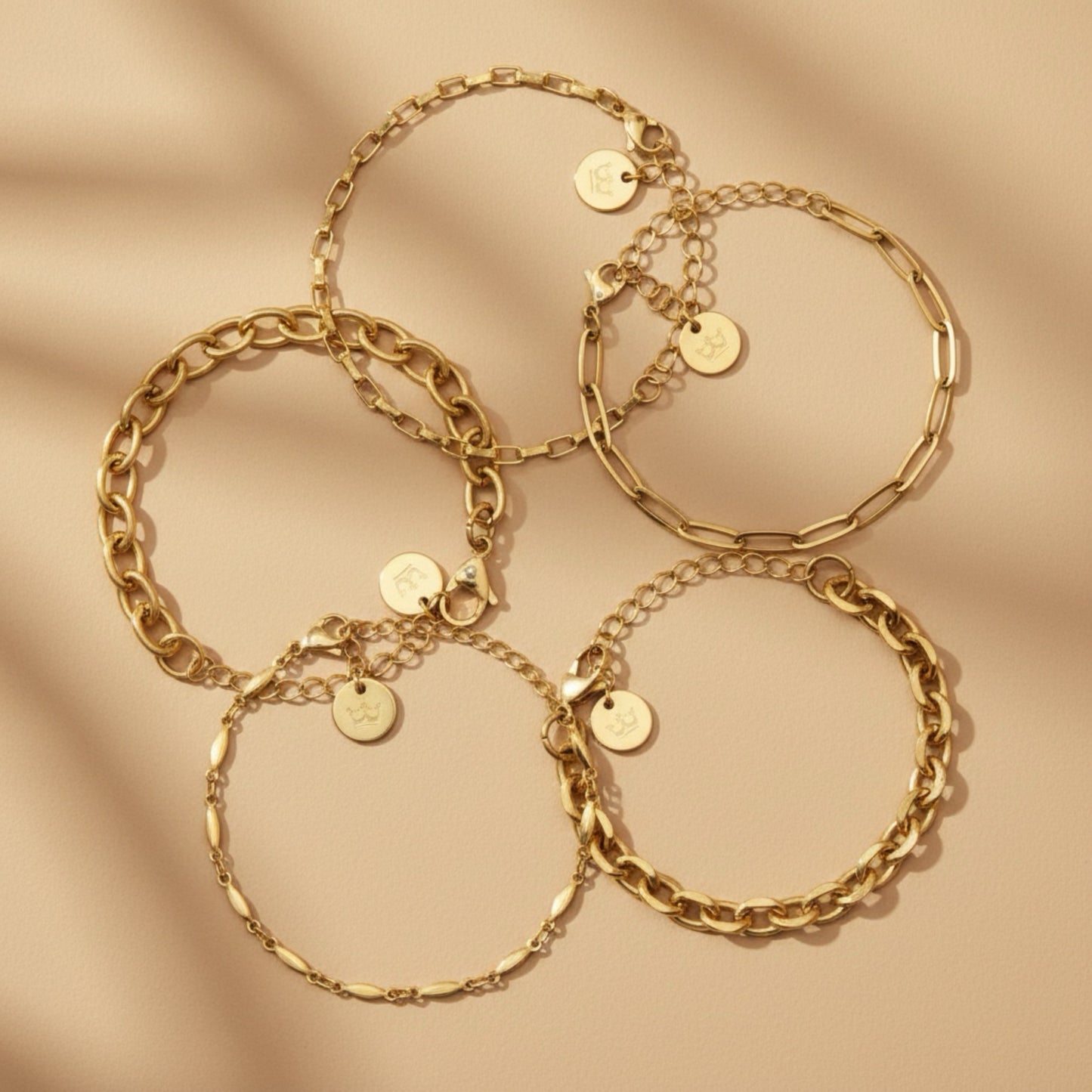 Square Armband - Glänzend vergoldet