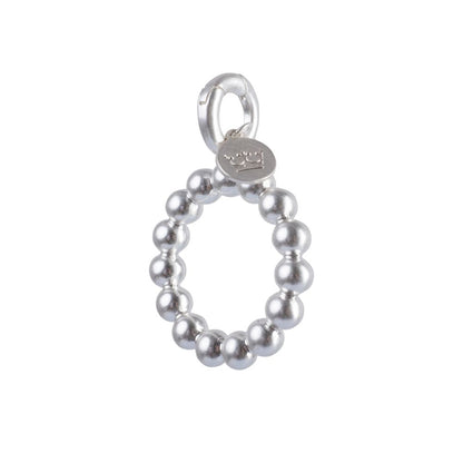 Essentials Circle Charm matt silver