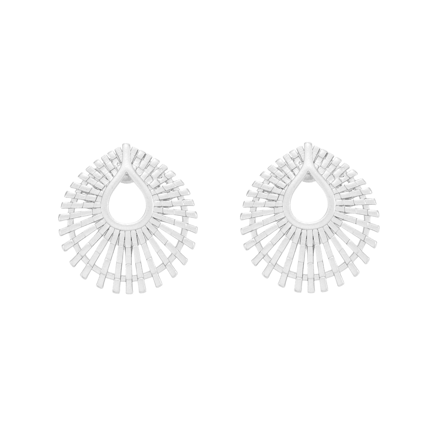 Mira Ohrstecker - Matt versilbert