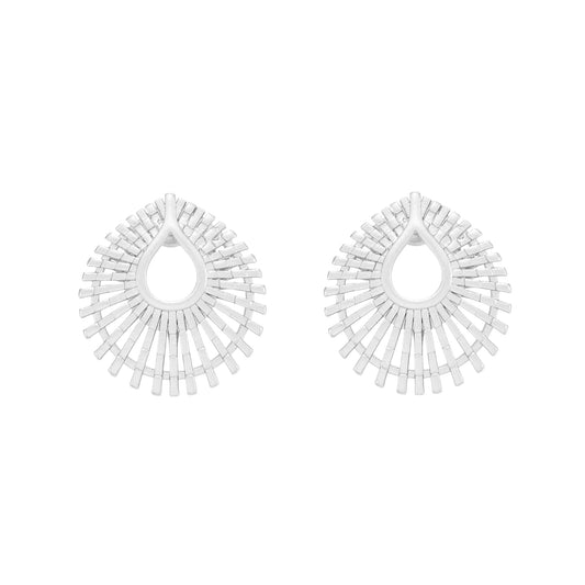 Mira Ohrstecker - Matt versilbert