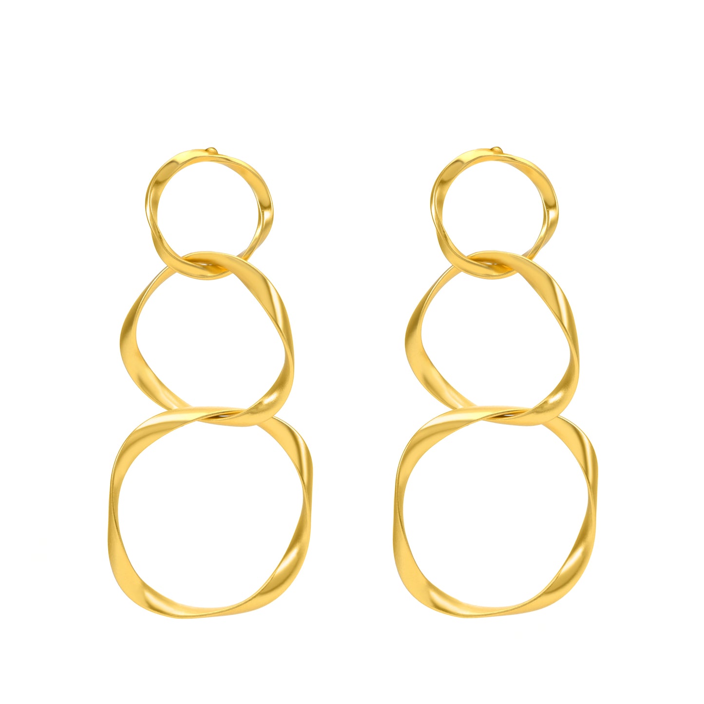 DIVA Ohrringe - Matt vergoldet