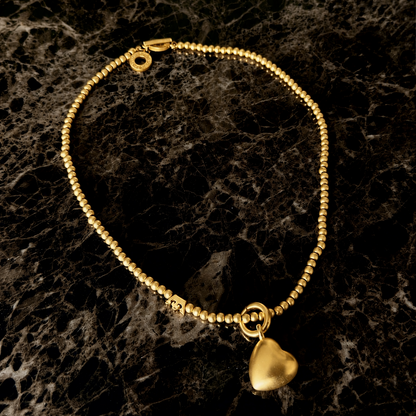 Essentials new Boho Necklace - Matt gold plated - 46 CM