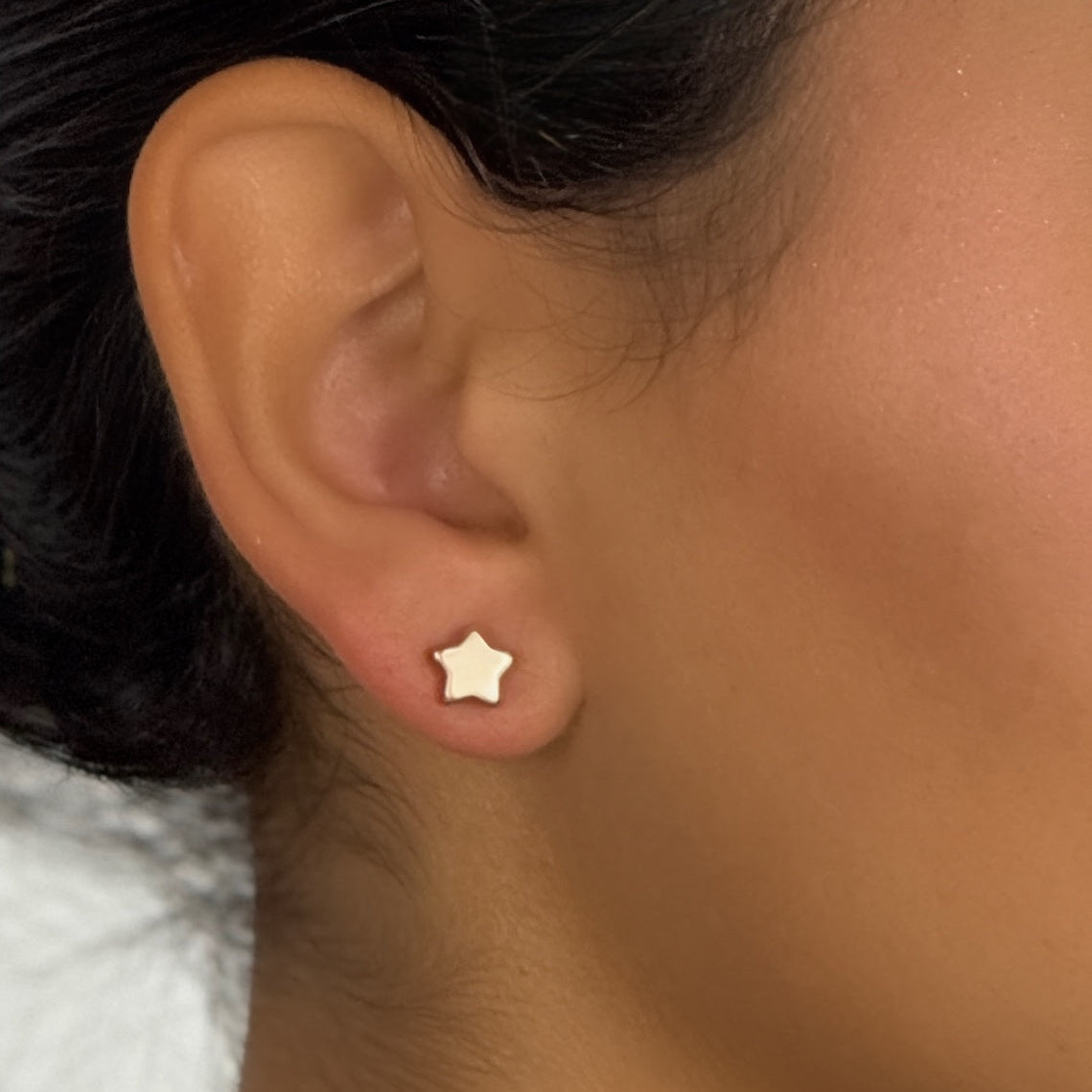 Essentials Star - Ohrstecker matt rosévergoldet