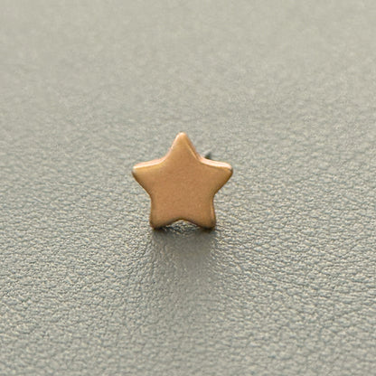 Essentials Star - Ohrstecker matt rosévergoldet