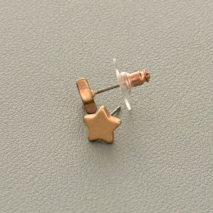 Essentials Star - Ohrstecker matt rosévergoldet