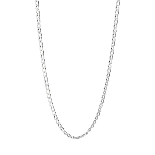 Essentials Seneca Lange Halskette matt versilbert – 95 cm