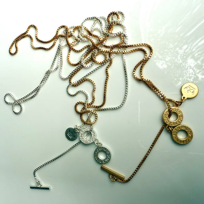 Essentials Venezia Necklace - Matt gold plated - 90 CM