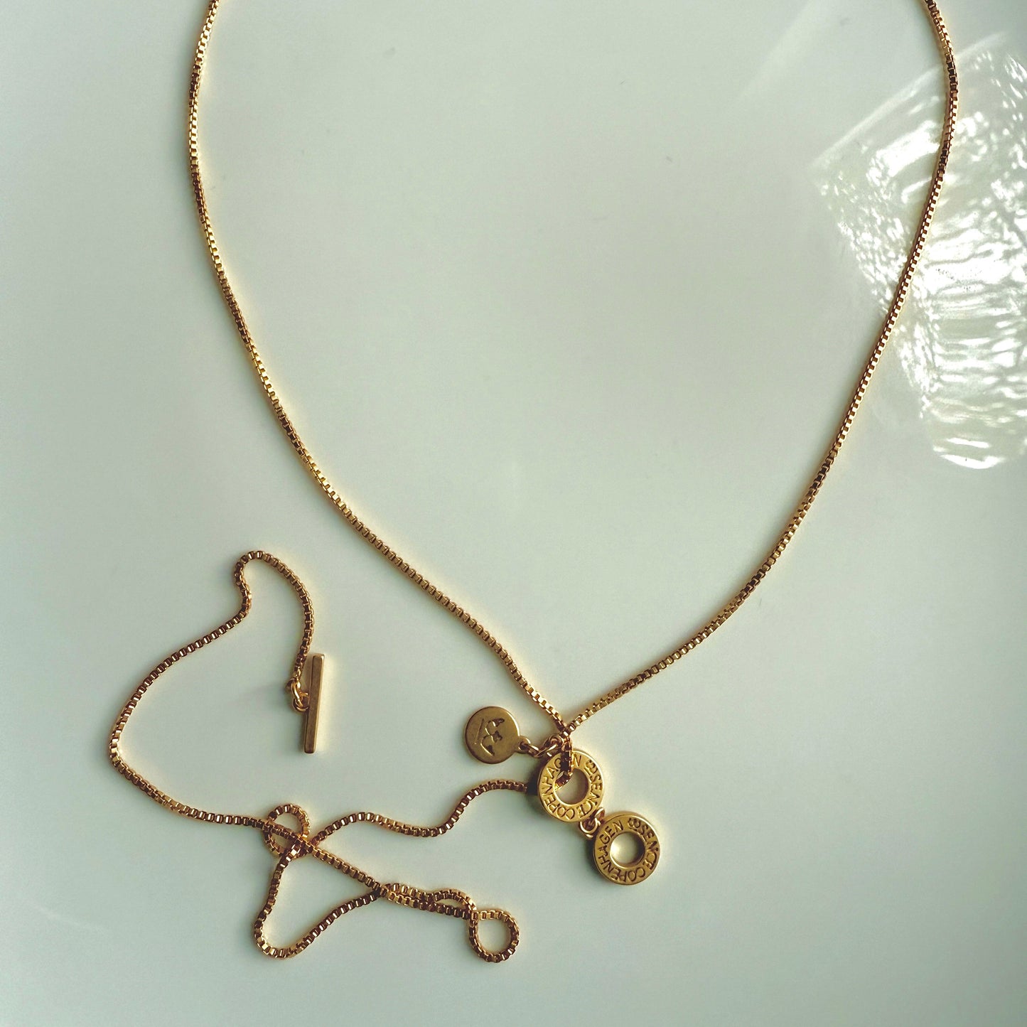 Essentials Venezia Necklace - Matt gold plated - 90 CM