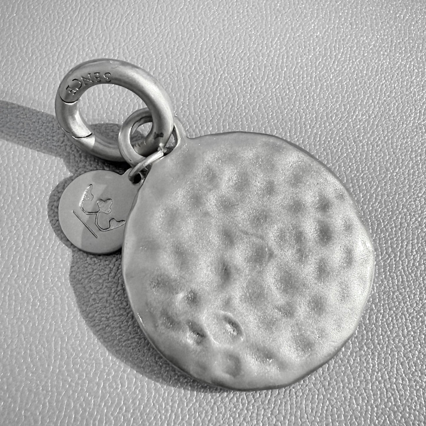 Essentials Grade A Charm - Matt silver plated