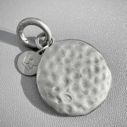 Essentials Grade A Charm - Matt silver plated