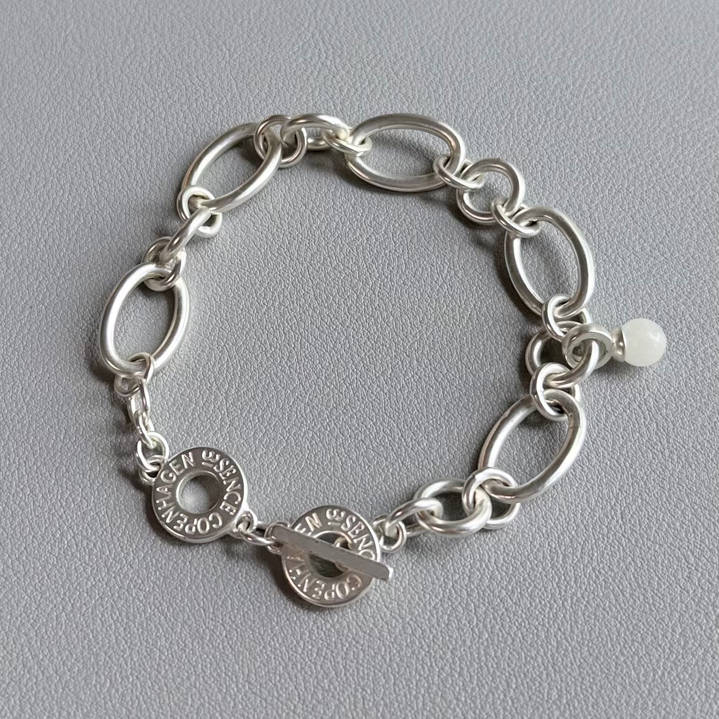 Essentials Experiment bracelet - Amazonite matt silver plated
