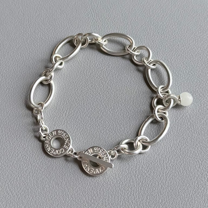 Essentials Experiment bracelet - Amazonite matt silver plated