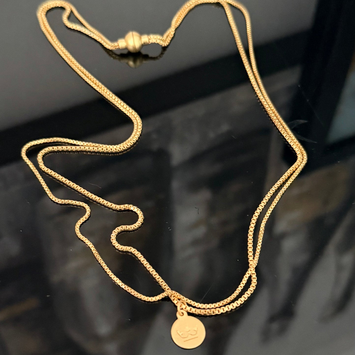 Essentials Seaside Bracelet & Necklace - Matt gold plated
