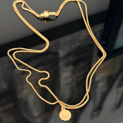 Essentials Seaside Bracelet & Necklace - Matt gold plated