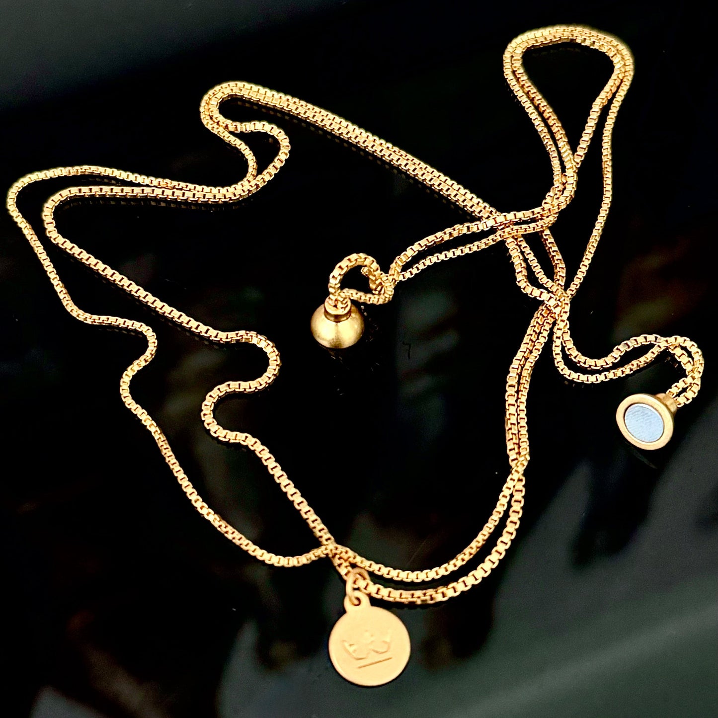 Essentials Seaside Bracelet & Necklace - Matt gold plated