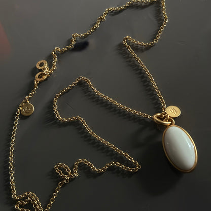 Essentials Pure necklace matt gold plated - 90 CM