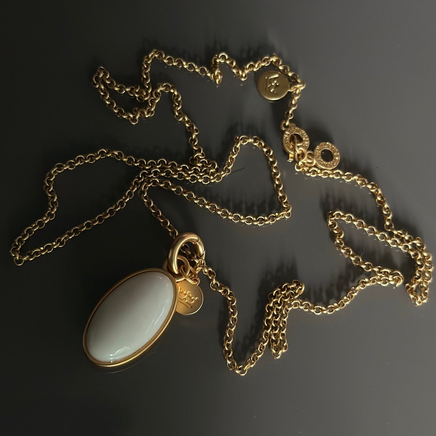 Essentials Pure necklace matt gold plated - 90 CM