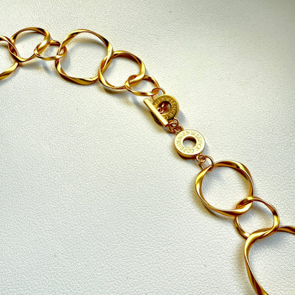 DIVA Halskette - Matt vergoldet – 82 cm