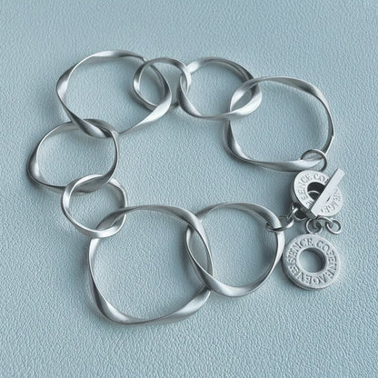 DIVA Armband - Matt versilbert