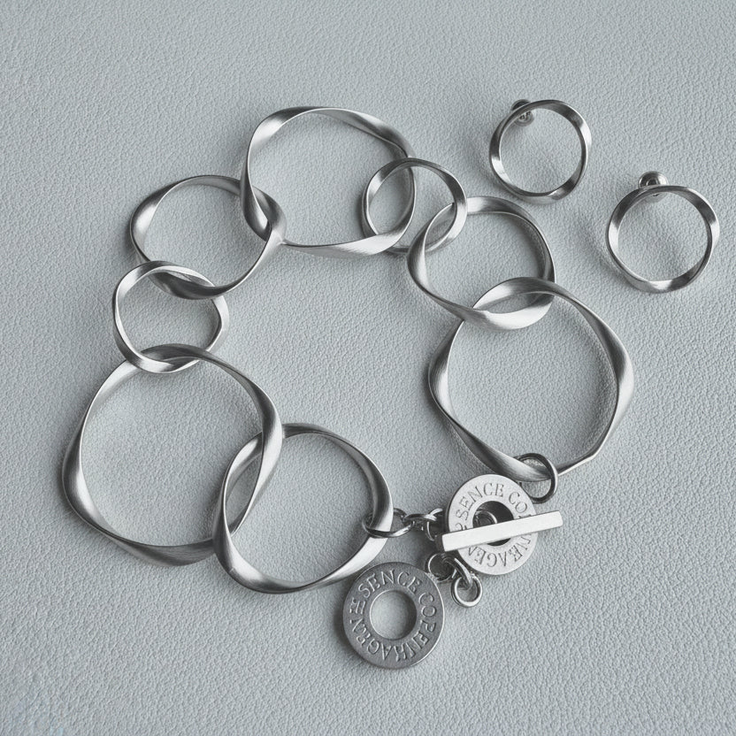 DIVA Armband - Matt versilbert